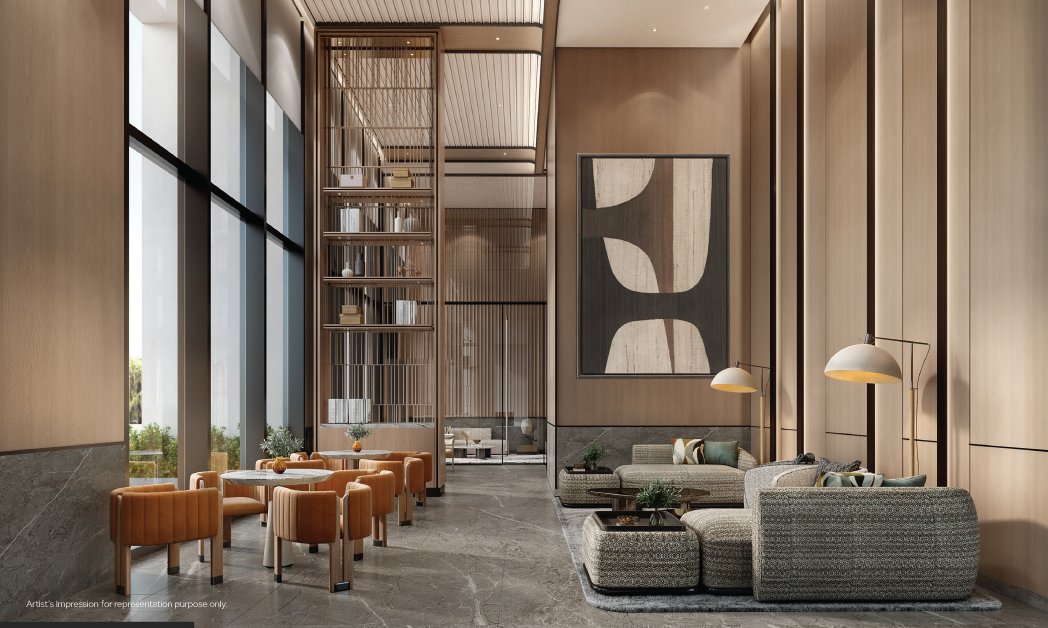 Common sitting area at Godrej Horizon Wadala