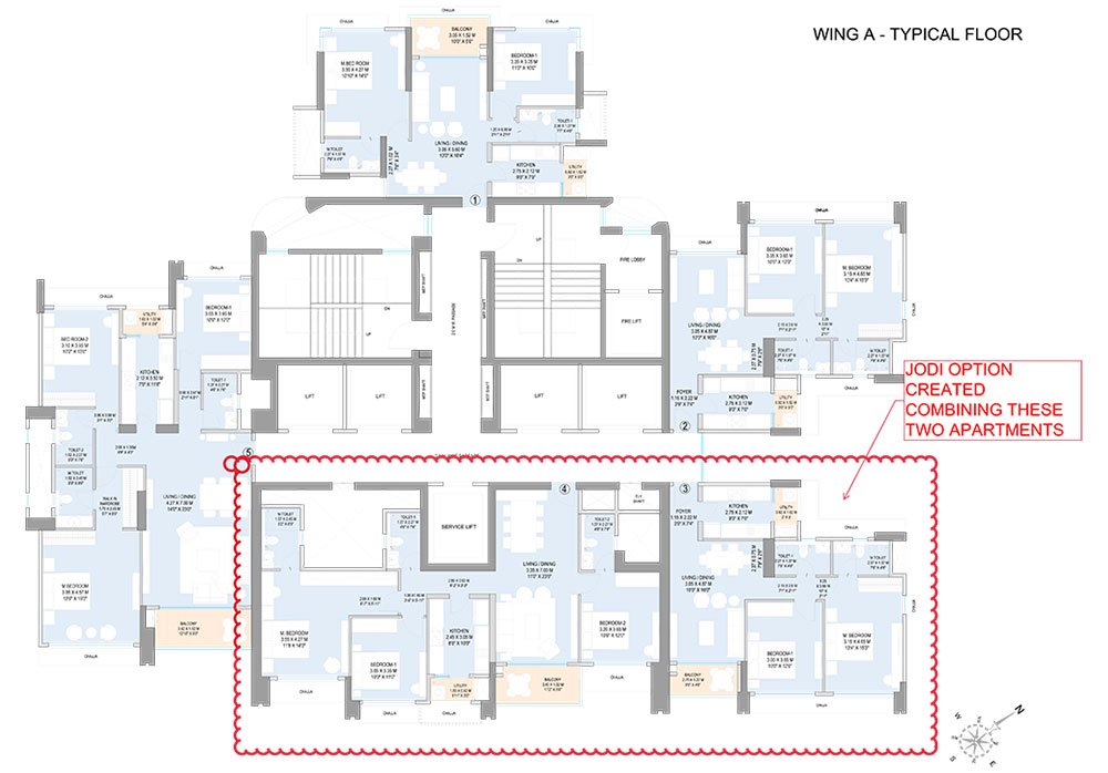 Godrej Horizon 2 BHK floor plan layout